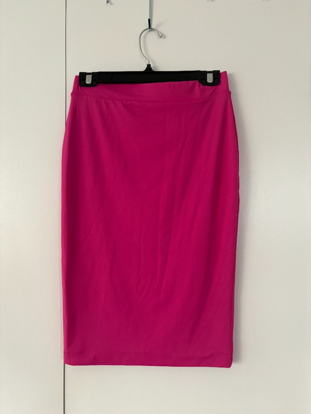 Hot Pink Midi Pencil Skirt